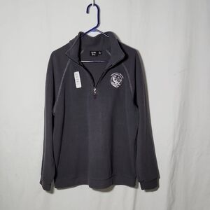 Men's Gray Zip-Up Sweater